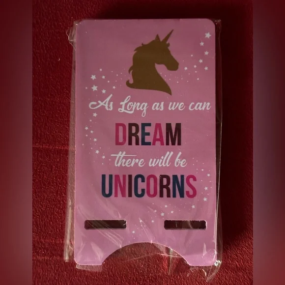 Pink Unicorn Phone Stand - Picture 2 of 5
